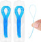 100 PCS Floss Threaders, Deep Clean Dental Floss Threader for Braces, Bridges and Implants Multifunctional Floss Aids, Nylon Loop Design (Pack of ...