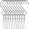 Wind Chime Hanger S Hooks, 10 Pcs 360 Degree Dual Spinning Windsock Chime Supplies Hanger Swivels Clip for Plant Hangers Outdoor, Hanging Basket, ...