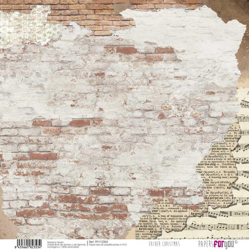 Papers For You - Scrapbooking and Craft Fabric Paper Kit | "Father Christmas" Collection | Includes 8 Single Sided Papers with Different Designs |...