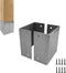 4x4x4 Inches Post Protector with Screws, Inner Size 3.5"x3.5", Protect Mailbox, Deck & Fence Posts from Damage to Lawn Maintenance Equipment, Fit ...