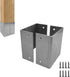 4x4x4 Inches Post Protector with Screws, Inner Size 3.5"x3.5", Protect Mailbox, Deck & Fence Posts from Damage to Lawn Maintenance Equipment, Fit ...