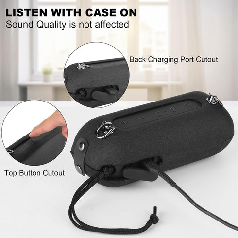 TXEsign Hard EVA Case Carrying Cover Compatible with Tribit Xsound Go Bluetooth Speaker, Protective Travel Carrying Case EVA Cover Portable Speake...