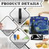 Starry Night Stand Mixer Cover for 4.5-5 Quarts Kitchen Aid, Washable Mixer Dust Cover with Handle and Pocket Kitchen Accessories Small Appliance ...
