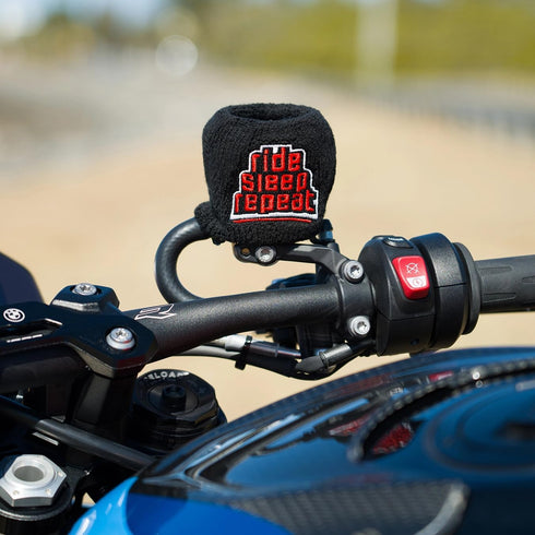 Brake Fluid Reservoir Cover Sock for Motorcycles, Sporbikes and Gifts by Moto Loot (Ride Sleep Repeat)...