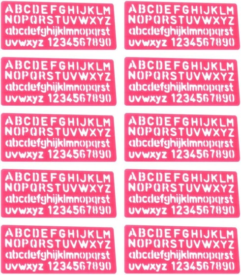 32pcs Ruler Painting Supplies Drawing Templates Multipurpose Stencil Painting Tools Drawing Alphabet Stencils Paint Stencil Number Alphabetic Temp...