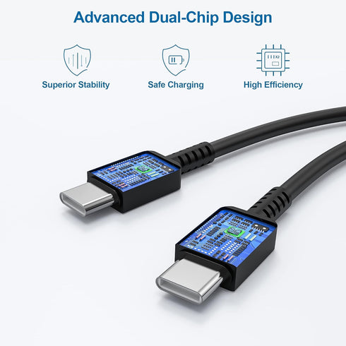 Type C Charger Fast Charging 3Pack 25W USB C Super Fast Wall Charger Block with 10ft Extra Long C to C Charging Cable for Samsung Galaxy S22, iPho...