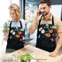 ASPMIZ Floral Apron for Adults, Waterproof Women Apron with 2 Pockets, Flower Cooking Aprons with Adjustable Neck Strap, Kitchen Apron for Washing...
