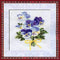 RIOLIS 792 - Violas - Counted Cross Stitch Kit 5" x 6¼" Zweigart 15 ct. White AIDA 10 Colors...