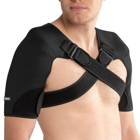 Double Shoulder Brace for Women & Men Shoulder Pain Relief Double Shoulder Support Adjustable Shoulder Brace for Rotator Cuff Frozen Shoulder,AC J...