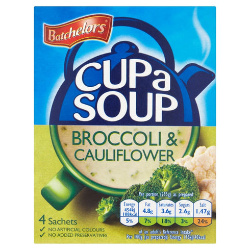 Batchelors Cup a Soup Creamy Broccoli & Cauliflower (4 per pack - 101g)...