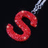 ToBeQueen Bling Car Mirror Hanging Accessories Letter S, Crystal Rhinestone Diamond Rear View Mirror Hanging Accessories, Cute Lucky Girl Car Acce...
