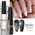 7ml*2pcs Nail Art Liner Gel Polish Built in Thin Brush,Black White Nail Polish Soak off Curing for French Tip Nails Design,Nail Art Supplies Kit f...