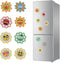 Tontut 8 Pcs Diamond Painting Magnet Fridge Stickers, Diamond Art Kits Floral Smiley Face Fridge Stickers, Diamond Art Crafts for Adult Beginners,...