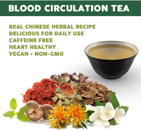 BRAVO TEAS&HERBS Blood Circulation Herbal Tea, Caffeine Free, 20 Count...