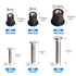 36 Pairs M4 M5 M6 Neoprene Well Nuts with Stainless Steel Screw M5 Rubber Well Nuts Kayak Brass Copper Bolts Well Nut Kit for Kayak Motorcycle Boa...