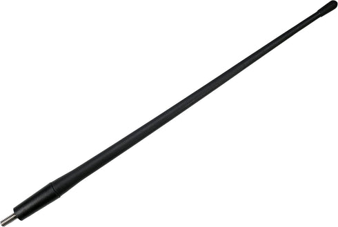 AntennaMastsRus - 13 Inch All-Terrain Flexible Rubber Antenna is Compatible with Jeep Wrangler TJ - YJ (1987-2006) - Spring Steel Internal Core...