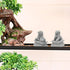 Asian Foo Dogs Lion Stone Statue,Pet Fish Tank Decor Mini Aquarium Decoration,Landscape Ornaments Accessories (Large)...