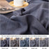 Navy Blue Pom Poms Pillowcases, Dark Blue Standard Queen 20x30 Inches Pillowcases Set of 2, 100% Washed Microfiber, Navy Fringe Pillow Shams, 2 Pa...
