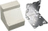 Legrand Wiremold V5719 Metal Raceway for Extending Power, 500 and 700 Series, Corner Box, Ivory (1 Pack)...