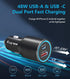 48W USB C Car Charger with Cable for Samsung Galaxy A54 5G A23 A52 A51 A71 A13 5G/A32 A42 A12,iPhone 15/15 Plus/15 Pro/15 Pro Max,Google Pixel 7 6...