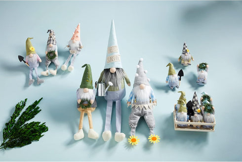 Mud Pie Garden Deluxe Dangle Gnome, 23" x 7", Medium...