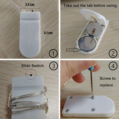 YJFWAL 24 Packs Fairy Lights Battery Operated(Batteries Included),10.2FT 30LEDs Copper Wire Firefly Lights,Mini Starry String Lights for Mason Jar...