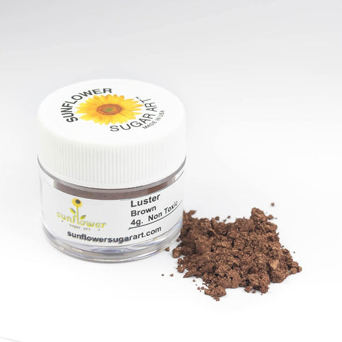 Brown Edible Luster Dust | Edible Powder & Dust | Food Grade Luster Dust for Decorating, Fondant, Baking | Polvo Matizador | Cakes, Vegan Paint, &...