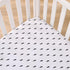 NoJo Lightning Bolt Black and White Nursery Fitted Crib Sheet...