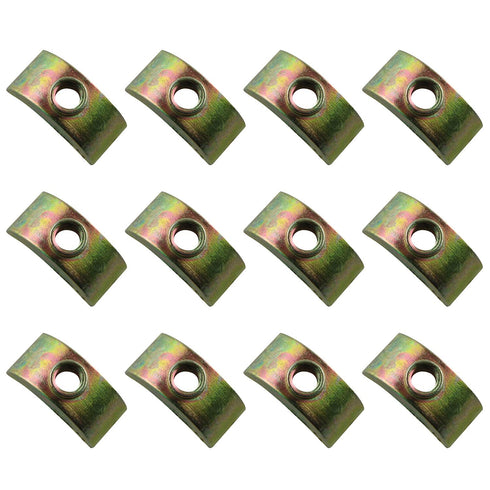 Half Moon Nuts JCBIZ 12pcs 24mm M6 Half Moon Nuts Washer Spacer Furniture Hardware Accessories for Furniture Connect...