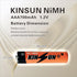KINSUN AAA 700mAh 1.2V NiMH Rechargeable Batteries for Outdoor Solar Garden Lights Landscape Pathway Driveway Walkway Backyard Patio Lawn Porch Fe...