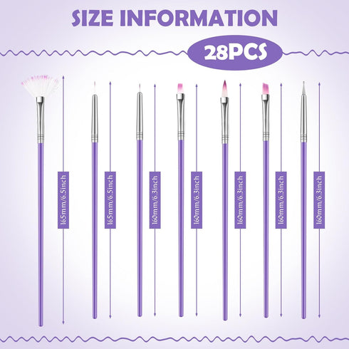 28 Pcs Cake Decorating Brushes Cake Painting Brushes Food Paint Brush Multiple Function Fondant Brush Cookie Brushes DIY Tool Set Cake Decorating ...