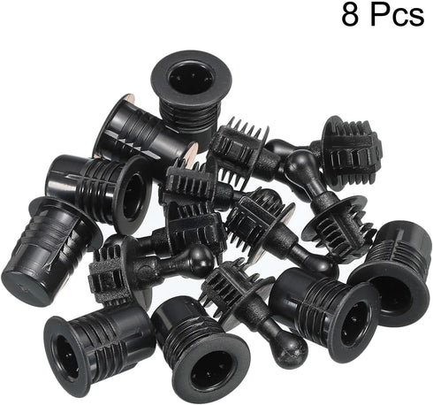 MECCANIXITY Speaker Grill Guides Plastic Black Ball Socket Type Dia 11mm for Speaker Parts Accessories Pack of 8...