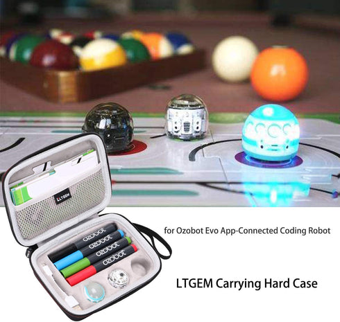 LTGEM Carrying Case for Bit Coding Robot - Fits USB Charging Cable/playfield/Skin / 4 Color Code Markers (Fits a Full Robotics kit)-Case only...