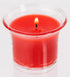 HYOOLA Clear Cup Scented Votive Candles - Strawberry - 12 Hour Burn Time - 4 Pack - European Made...