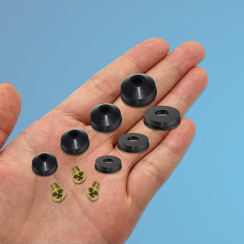 32 Size 258 Pcs Hose Spigot Repair Washer Assortment Kit for Assorted Outdoor Faucet Garden Hose Valve Stem Worn Out Plumber Outside Faucet Bib Sh...