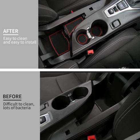 CheroCar for Camaro Gate Slot Non-Slip Center Console Cup Holder Pad Inserts Door Groove Mats for Chevrolet Camaro Accessories 2017-2025+,Interior...