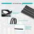 4 Pieces DIY Adjustable Windshield Wiper Blades Rubber, Frameless Insert Silicone Strips Windshield Wiper Baldes Strip, Universal for Most Vehicle...