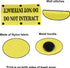 Funny Dog Leash Sleeve Have Do Not Interact Dog Leash Wrap Sleeve Pet Birthday Gift (Do Not Interact-YE Sleeve)...