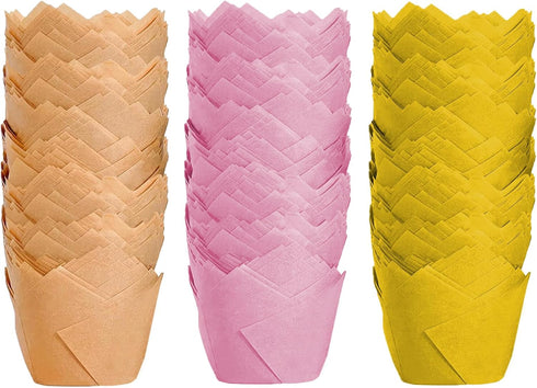 200PCS Cupcake Liners, Disposable Natural Unbleached Parchment Paper Muffin Liners for Baking Cup, Christmas, Party, Birthday...