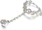 EVER FAITH Women's Austrian Crystal 1920s Style Inspired Banquet Prom Bracelet Adjustable Ring Set Silver-Tone...