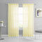 KEQIAOSUOCAI 2 Panels Girls Room Sheer Curtains 84 Inch - Light Yellow Cream Rod Pocket Transparent Voile Sheer Curtains Panels for Bedroom Living...