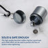 Earplugs Carrying Case, Metal Titanium Pill Holder Pocket Pill Box Keychain Waterproof Pill Bottle Medicine Organizer Case Container, Great for fo...