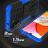 for Samsung Galaxy A14 5G Case with 2 Pack Screen Protector,Military Grade Shockproof, Heavy Duty Robust Bumper Cover with Kickstand for Galaxy A1...