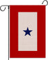 Military Service Garden Flag One Blue Star Army Navy Marine Corps USA Family Memorial Day Veterans Day 4th of July Decoration for Outdoor Lawn Yar...