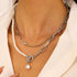 Pearl Paperclip Necklace Toggle Clasp Necklace Statement Pendant Pearl Chains Ball Chain Layered Choker Necklace Girls Jewelry Gift for Women...