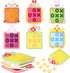 24 Pcs Easter Tic Tac Toe Game for Boy Girl Easter Mini Board Game Toys with Goody Bag Bunny Easter Egg Classic Educational Toys for Girl Boy East...