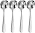 KEAWELL Premium 7" Louise Soup Spoons, 18/10 Stainless Steel, Dishwasher Safe (4)...