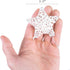 6 ft 10 LED Metal Rattan Style Star String Fairy Lights Garland, Battery Operated, Wedding Holiday Christmas Tree, Valentine Kid’s Room Bedroom De...