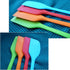 zYoung 4 Pcs Silicone Spatulas, Rubber Spatula Heat Resistant Seamless One Piece Design Flexible Scrapers Baking Mixing Tool,Small...