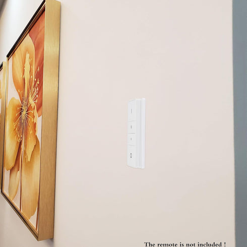 Ultra Slim Wall Holder for Philips Hue Light Dimmer Switch Remote V1, UHOLDZU Aluminum Invisible Remote Control Holder for The Hue Dimmer Switch W...